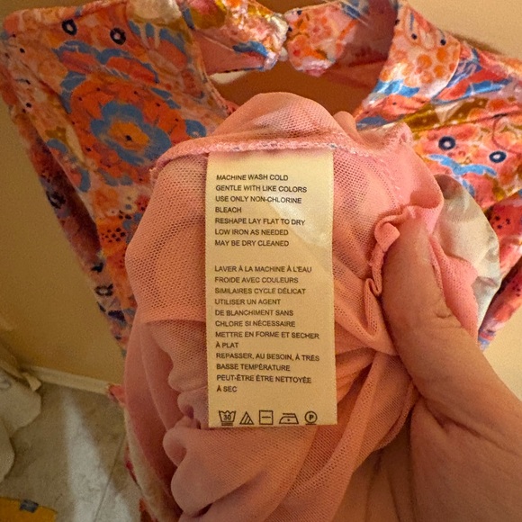 Free People Della Burnout Velvet Mini Dress in Fruit Punch Combo - Picture 8 of 9